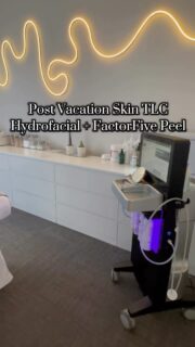 After my vacation my skin felt like it needed to be CLEANED 🧼 I had gotten a few breakouts as well(Yay, just what I needed on vacation), the texture was off and it felt rougher than usual to the touch(think products build up, sweating, sunscreen and makeup and humid, sticky weather) it looked dull and tired, and a bit of discoloration. And getting a minor cold after the trip definitely didn’t help my skin at ALL.
.
.
So when I say I was ITCHING to give myself a facial. You better believe I took the first opportunity to give myself a Hydrofacial, adding the Factor Five RDS peel added to the efficacy of the treatment and long term results of my skin health and appearance. 
.
.
This combo helped me target my immediate concerns as well as long term concerns and also act as part of my prep for something happening in September(Wink, wink 😉 iykyk) 
.
.
And my final thought after giving myself this treatment was “there’s no better feeling than the feeling you have after getting a facial”.
My skin felt rejuvenated, hydrated, glowing, healthy and Ohhhh so dang good. 
That feeling after a facial is just AMAZING. 
#chicagoesthetician #chicagofacials #chicagobuccalmassage #factorfive #factorfiverdspeel
